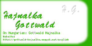 hajnalka gottwald business card